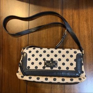 Kate Spade polka dot crossbody purse